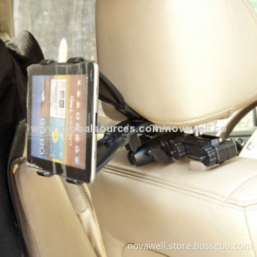 Car Back Seat Universal Holder, Special 2-in-1 Style for All In-market Tablet PC and Mobile Phones